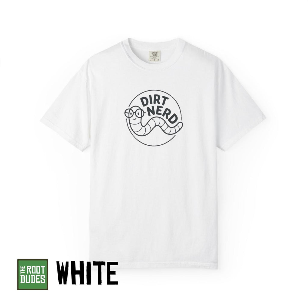 Dirt Nerd Worm T-Shirt | Gardening Worm Illustration