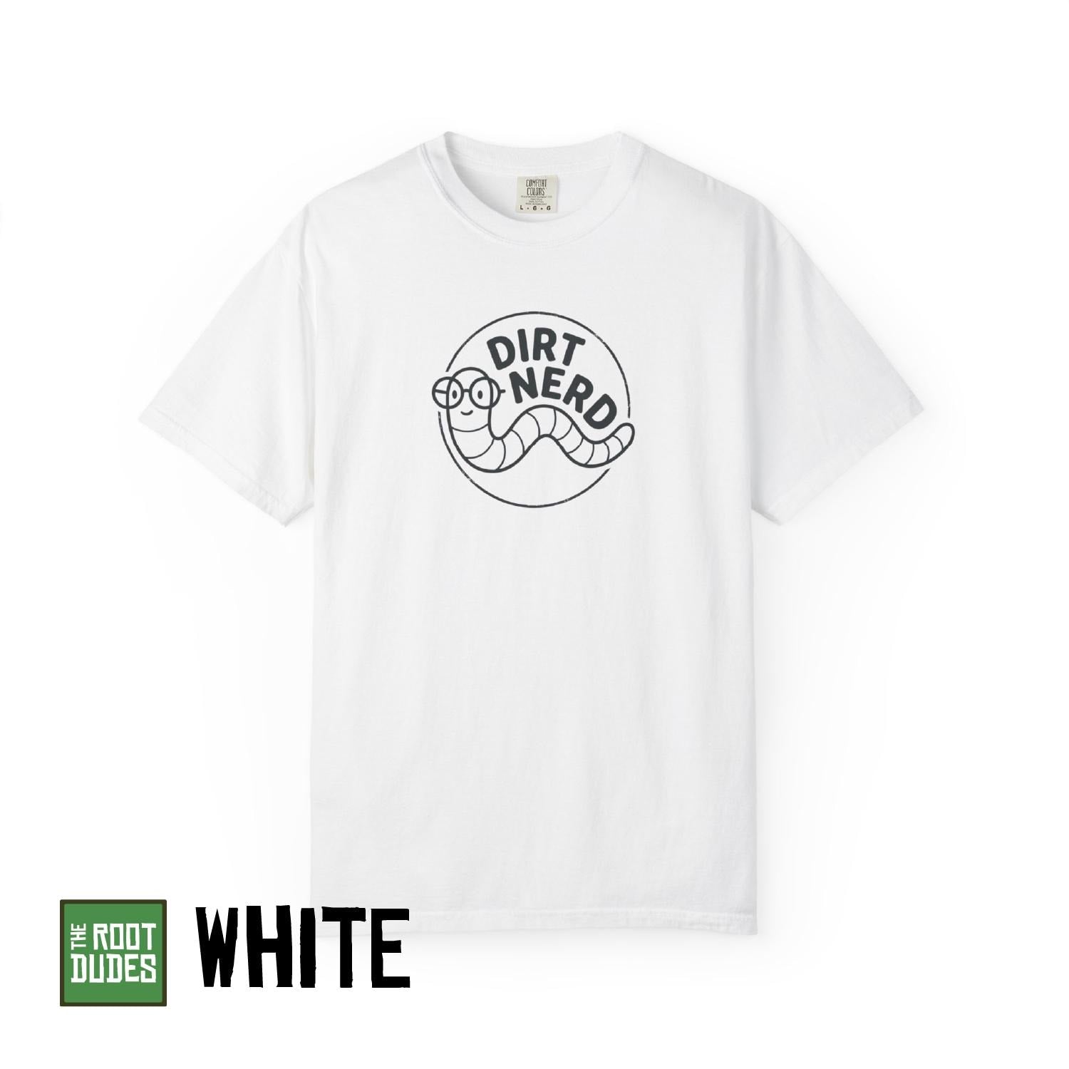 Dirt Nerd Worm T-Shirt | Gardening Worm Illustration