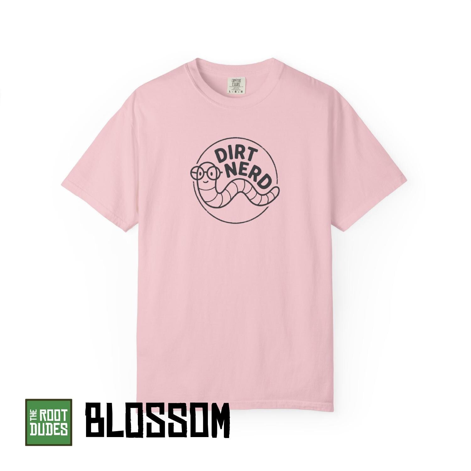 Dirt Nerd Worm T-Shirt | Gardening Worm Illustration