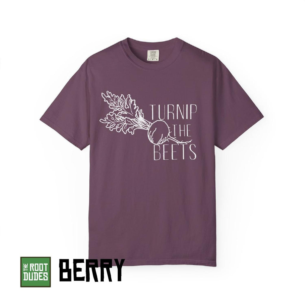 Turnip the Beets T-shirt | Retro Veggie Illustration, Music Pun