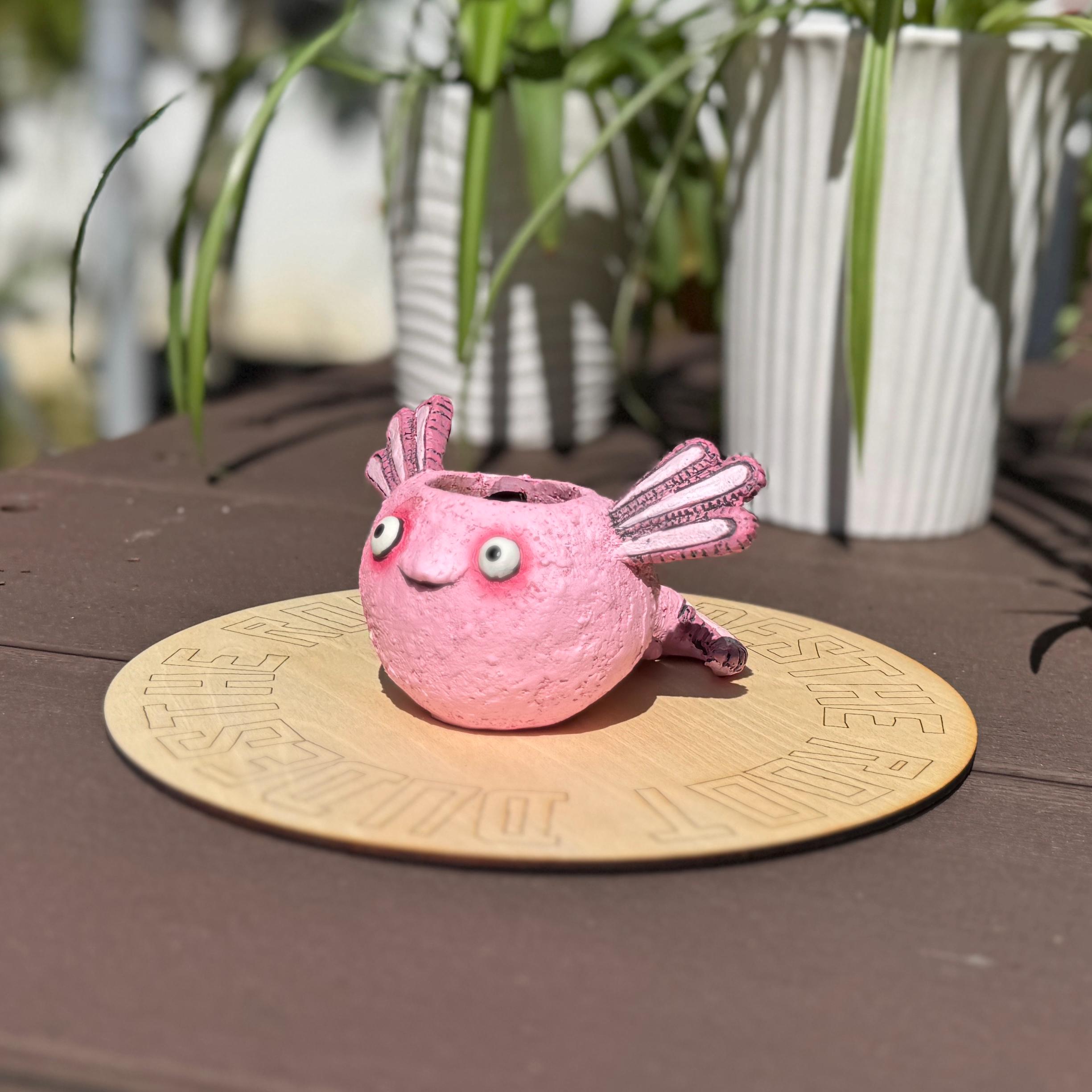 Axolotl Succulent Planter | Small Animal Plant Pot