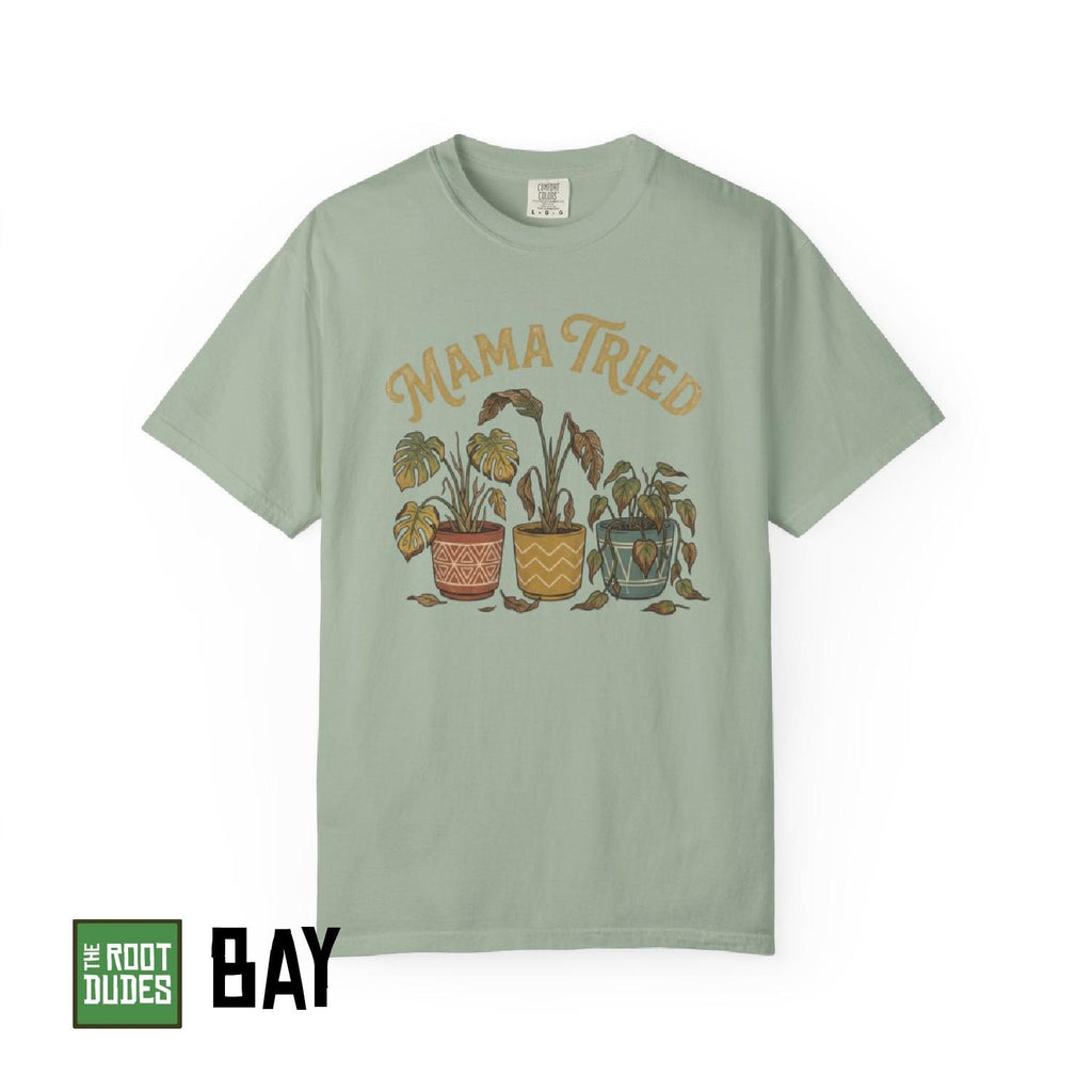 Mama Tried Plant Pots T-Shirt | Vintage Houseplant Graphic Tee