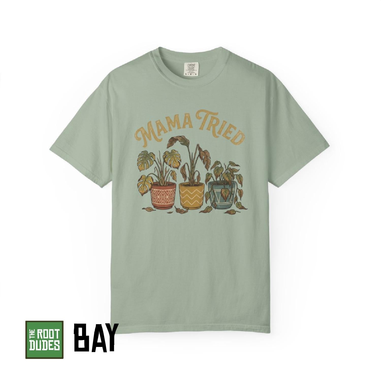 Mama Tried Plant Pots T-Shirt | Vintage Houseplant Graphic Tee