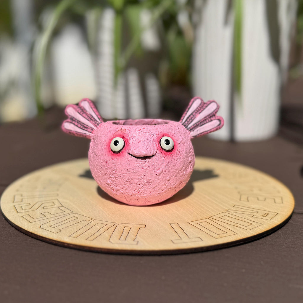 Axolotl Succulent Planter | Small Animal Plant Pot