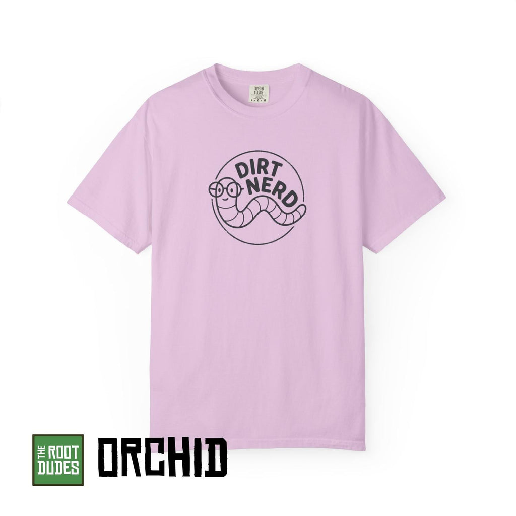 Dirt Nerd Worm T-Shirt | Gardening Worm Illustration