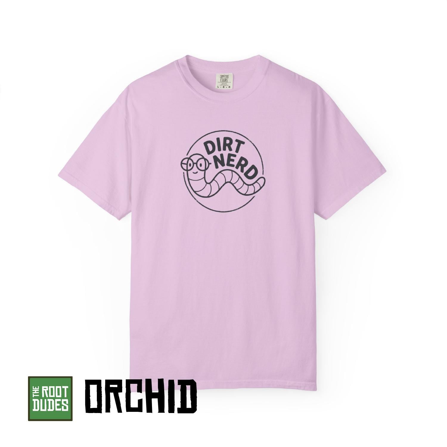 Dirt Nerd Worm T-Shirt | Gardening Worm Illustration