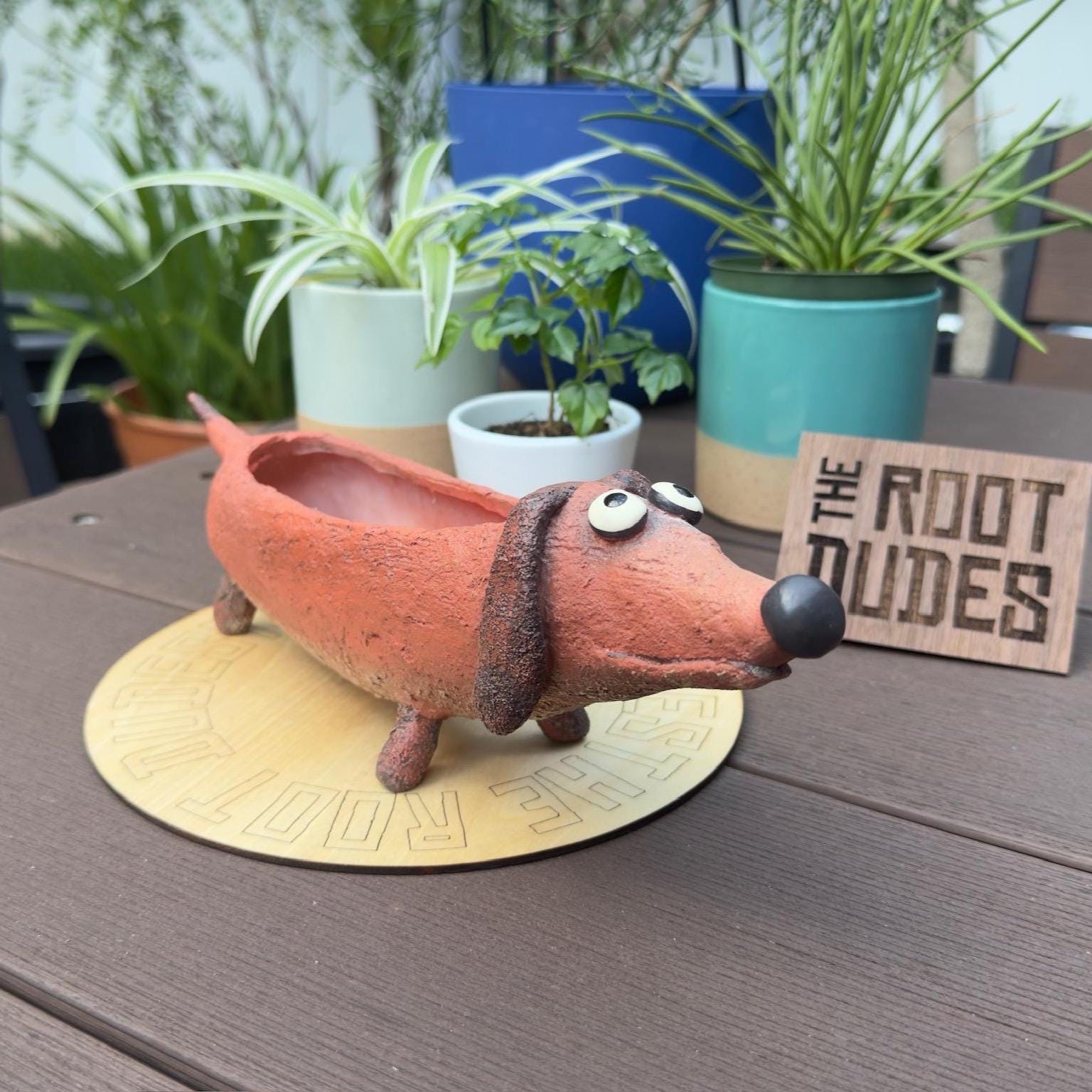 Dachshund Dog Planter | Dobby Doxin Plant Pot