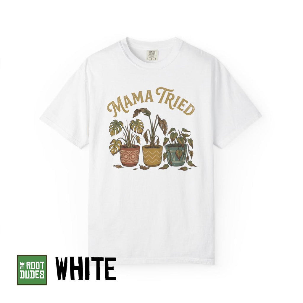 Mama Tried Plant Pots T-Shirt | Vintage Houseplant Graphic Tee