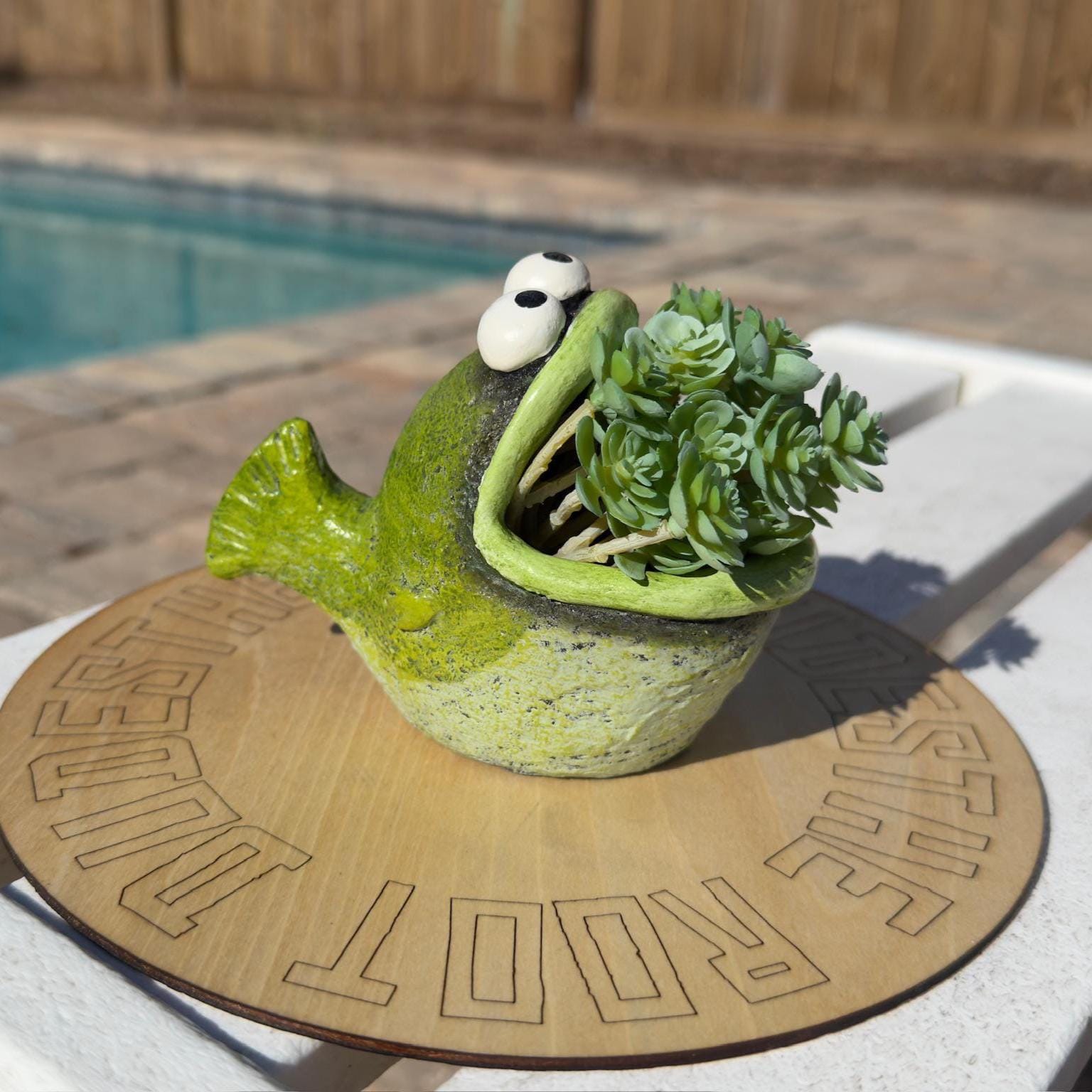 Bubba the Bass Planter | Funny Fish Indoor Planter Pot