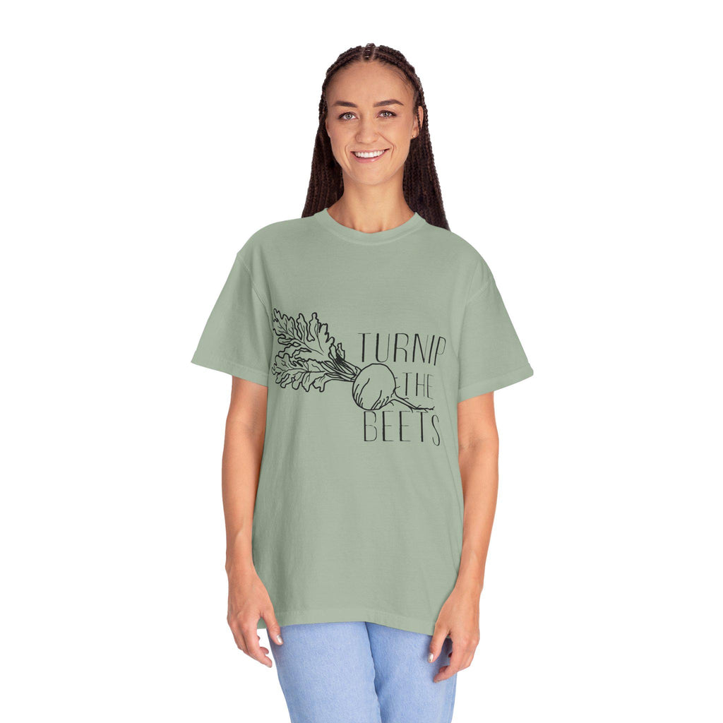 Turnip the Beets T-shirt | Retro Veggie Illustration, Music Pun