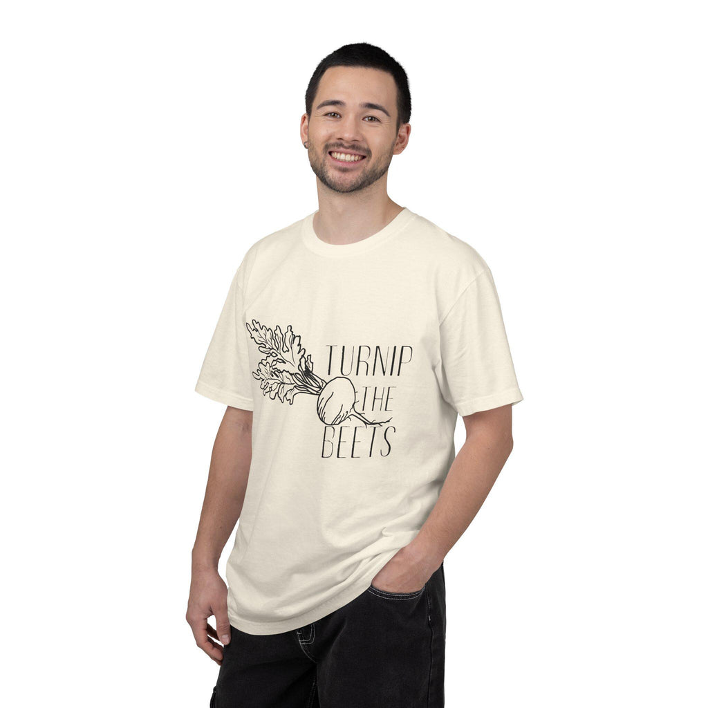 Turnip the Beets T-shirt | Retro Veggie Illustration, Music Pun