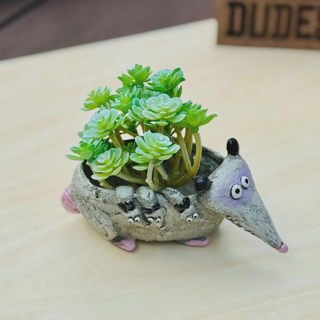 Opossum Planter | Small Succulent Pot