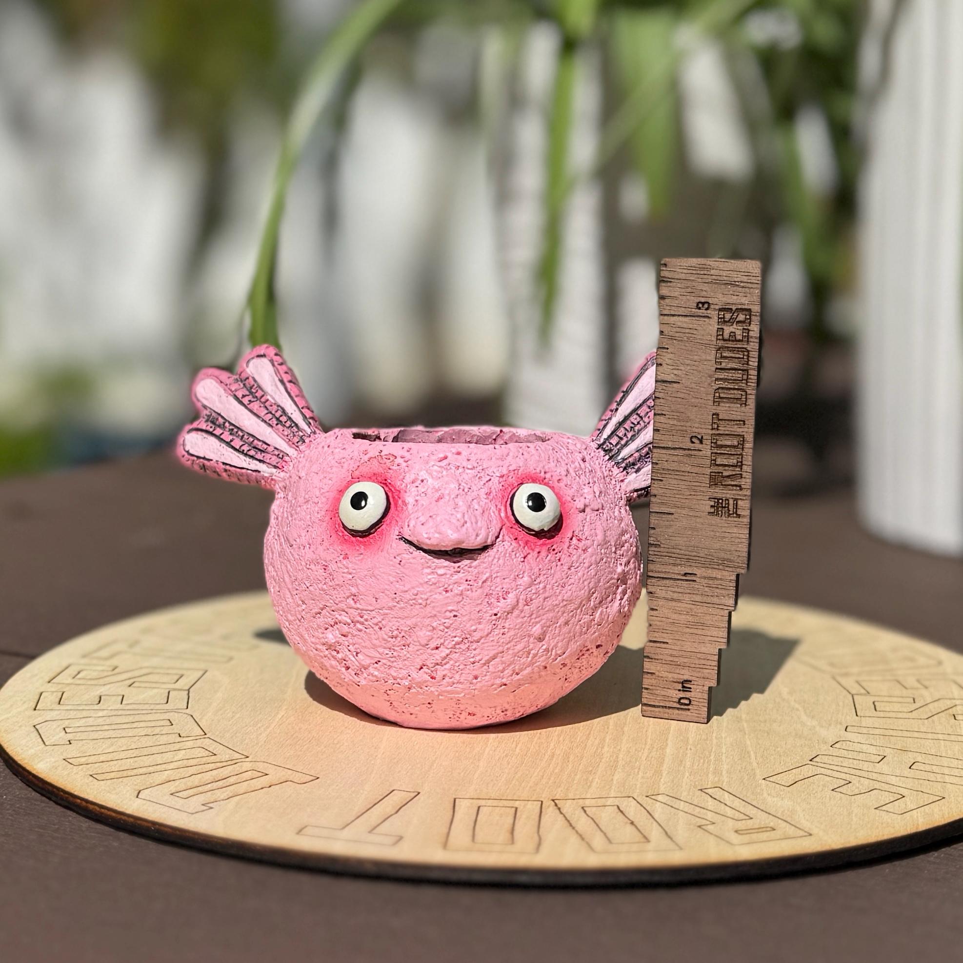 Axolotl Succulent Planter | Small Animal Plant Pot